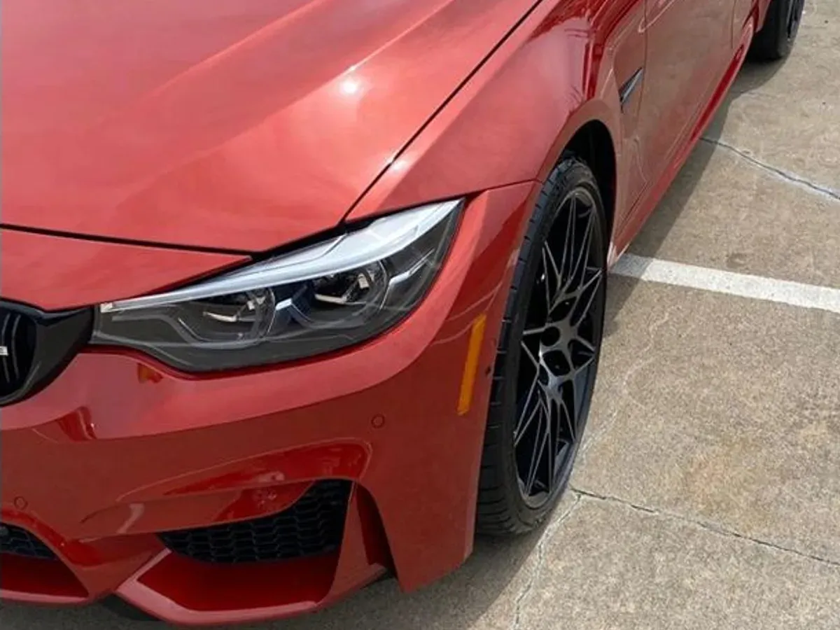 The same BMW M4 after repair at F1 Collision, Van Nuys