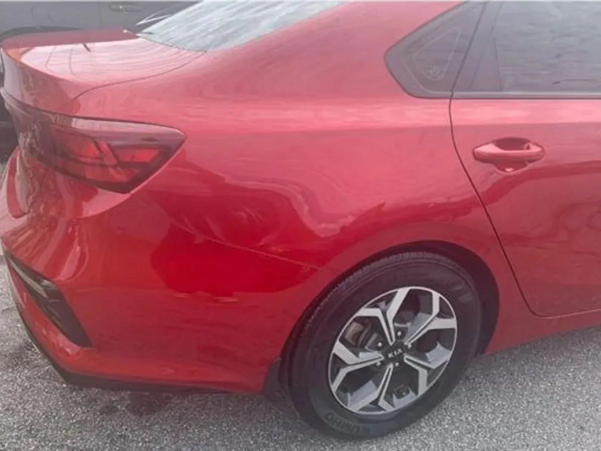 The same Kia Forte after repair at F1 Collision, Van Nuys