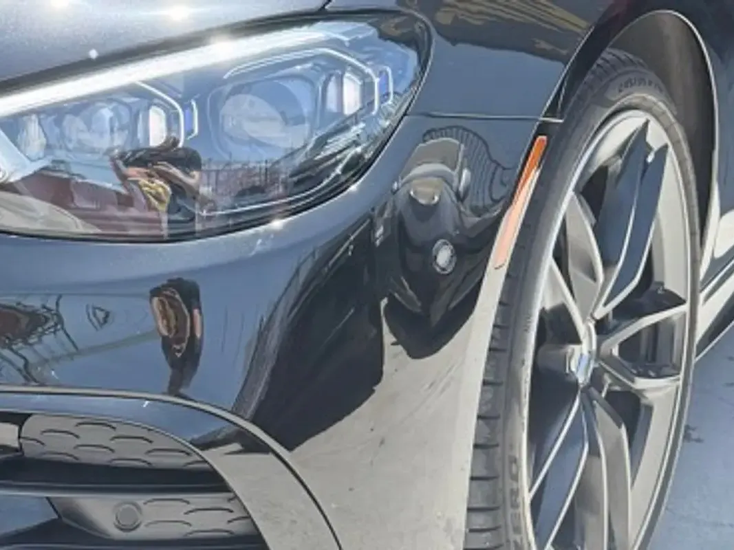 The same Mercedes-Benz after repair at F1 Collision, Van Nuys