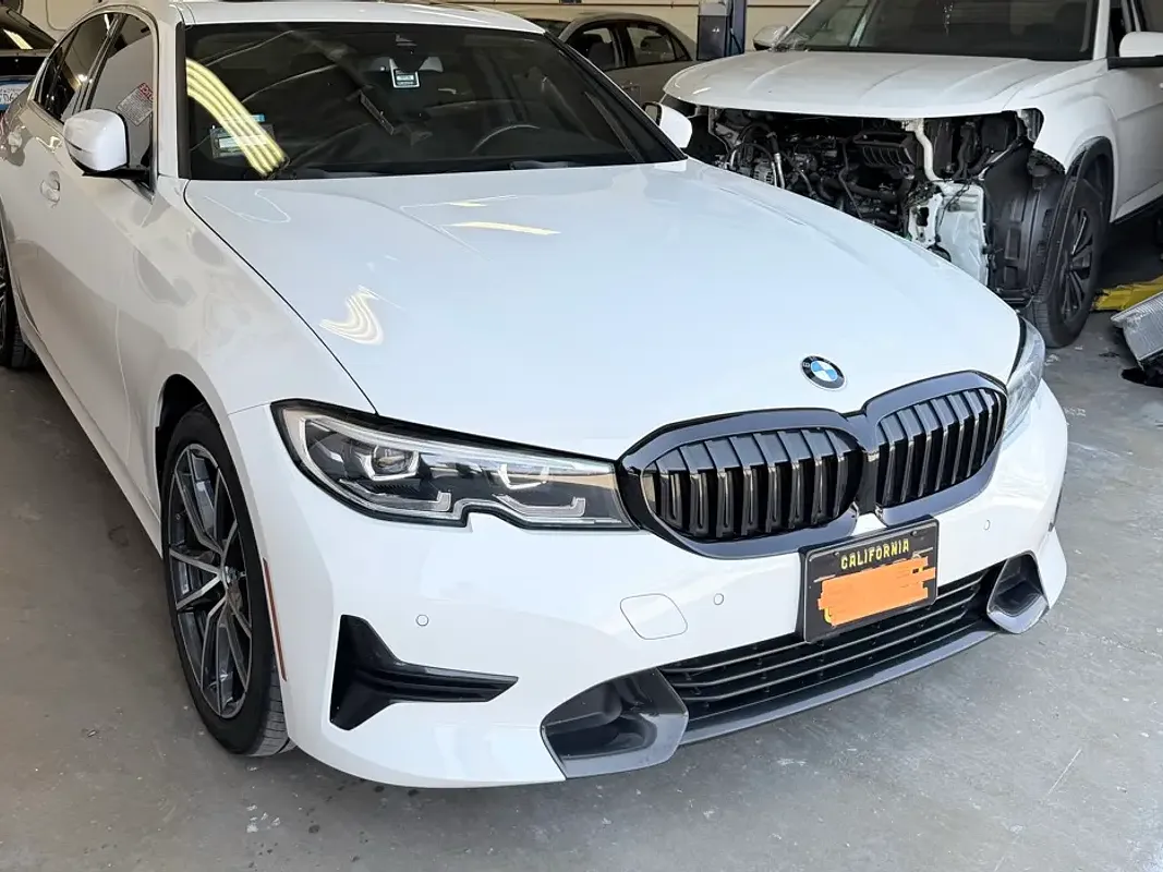 The same BMW after repair at F1 Collision, Van Nuys